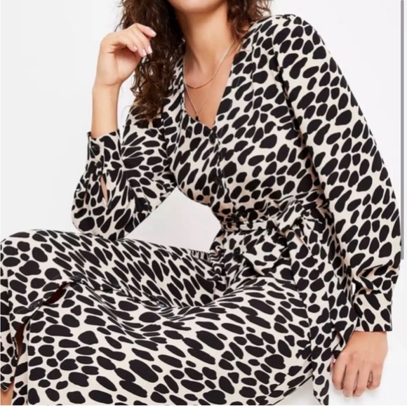 LOFT Leopard Print Maternity Dress - Picture 1 of 8